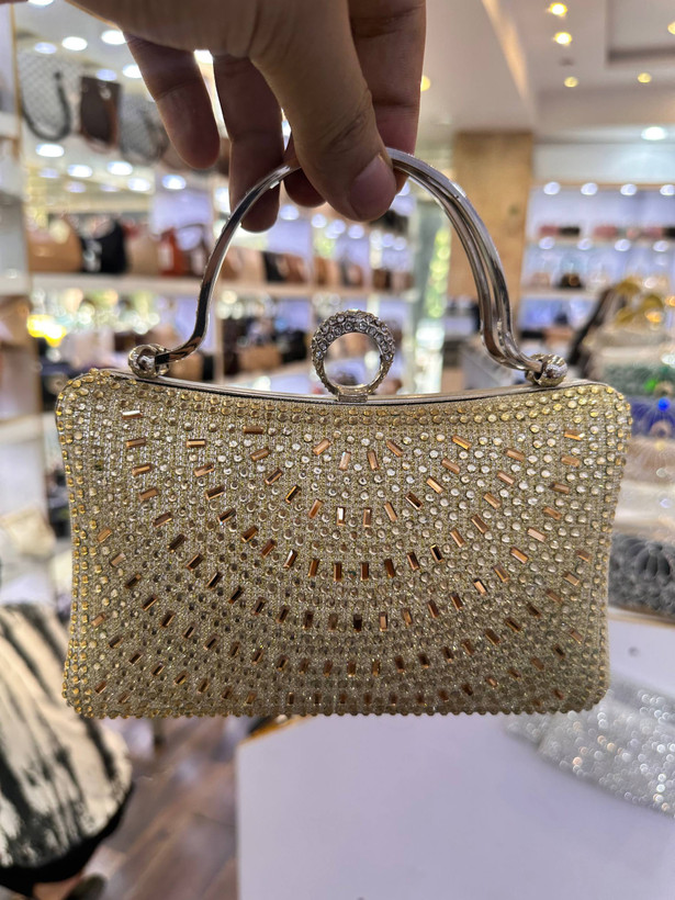 کیف مجلسی یراق نقره ای شیک کد 879