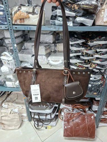 کیف جیر زنانه قهوه ای شیک متریال خارجی کد 912